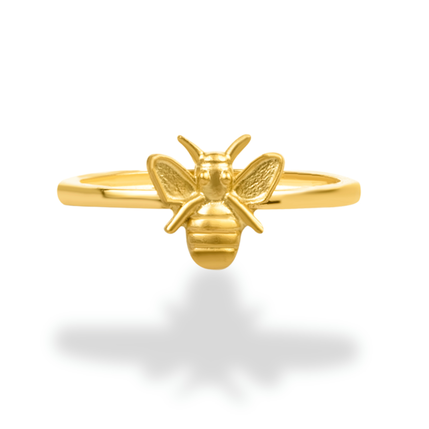 Whispers of Honey Bee Matte Ring - Catalogue 2