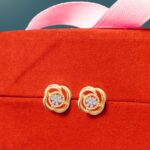 9K Gold Aura Floral Studs Creative