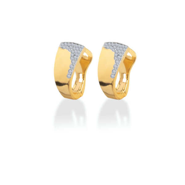 9K Golden Square Sparkle Studs Catalogue