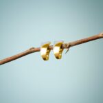 9K Golden Square Sparkle Studs Catalogue