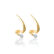 9K Gold Glossy Luminous Arc Studs Catalogue