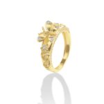 9K Gold Gilded Bloom Ring - Matte Finish Catalogue 1