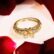 9K Gold Gilded Bloom Ring - Matte Finish Creative