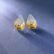 9K Gold Floral Nova Teardrop Earring Creative