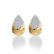 9K Gold Nova Teardrop Earring With Twist Catalogue