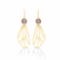 9K Gold Blue Stone Butterfly Wing Dangle Earring Catalogue